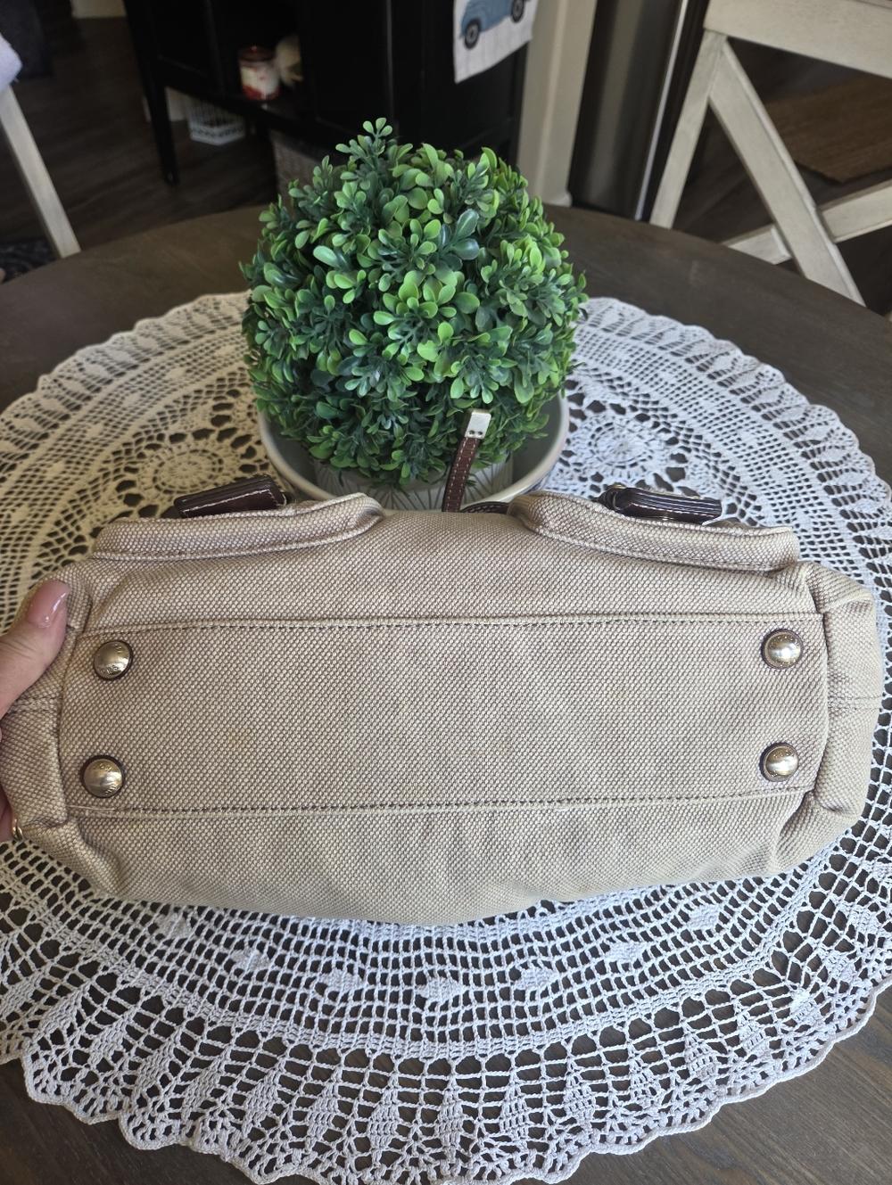 Michael Kors VTG. Drawstring Converse Sh.Bag. 💛🧡 - Picture 7 of 10